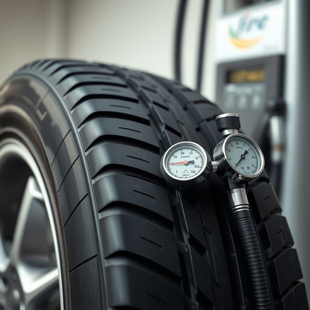 <clean photorealistic photo of a Michelin CrossClimate 2 tire tread close-up